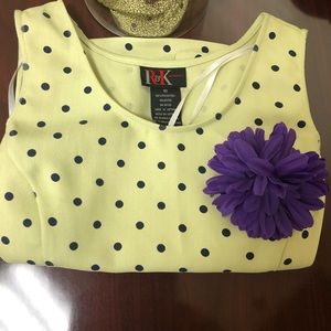 Green and Blue Polka Dot Vest